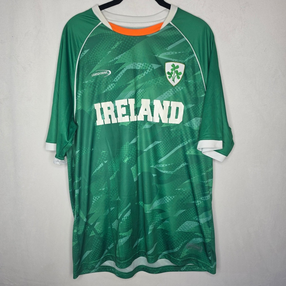 Lansdowne Ireland Soccer Jersey Mens Green Drylans Performance Shamrock 121956